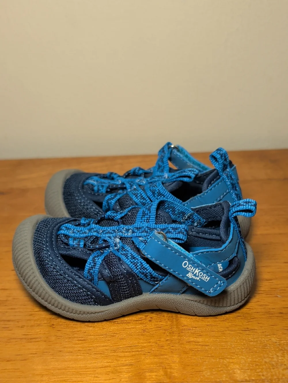 OshKosh Everplay Washable Sandal Blue Gray Outdoor Gorpcore Toddler Boy Size 5M
